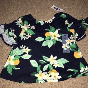 Toddler girl ruffle sleeve shirt